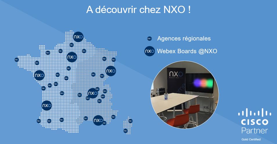 Assistez à une démo WEBEX partout en France chez NXO - carte