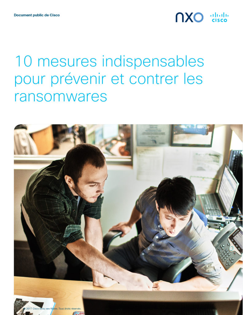 LIVRE BLANC : CHECKLIST RANSOMWARE NXO Cisco Couv