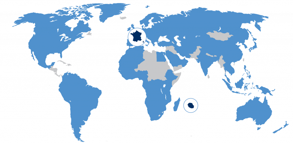 NXO est présent à l'international par le biais de ses filiales et de son réseau de partenaires dans le monde entier. Carte