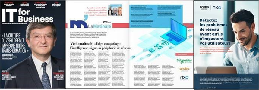 Paru dans IT for Business : retour sur la matinale Edge Computing NXO - Aruba