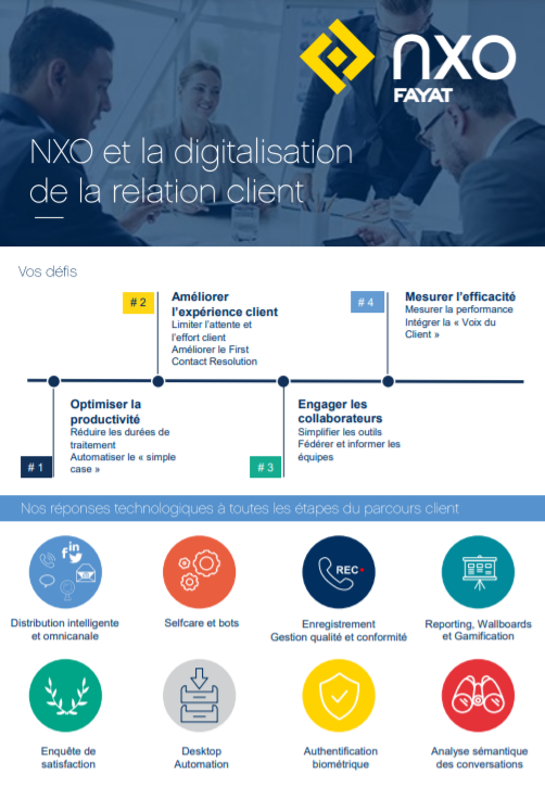 Brochure digitalisation de la relation client - NXO - Cover