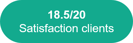 NXO : 18,5/20 satisfaction client 