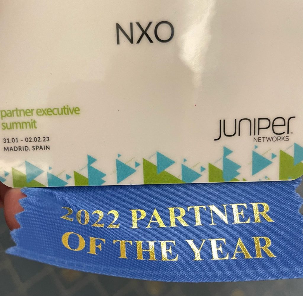 NXO meilleur partenaire EMEA de Juniper en 2022