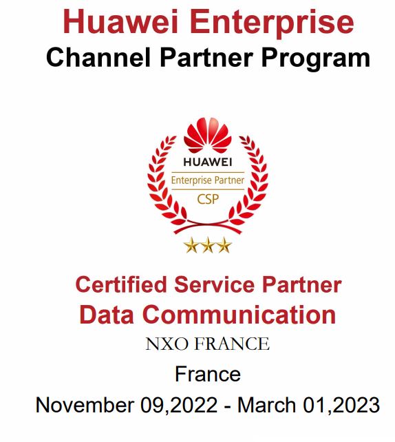 NXO est Certified Service Partner Data Communication