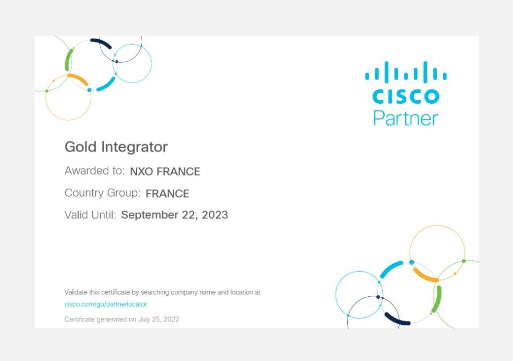 NXO - Gold Integrator Cisco